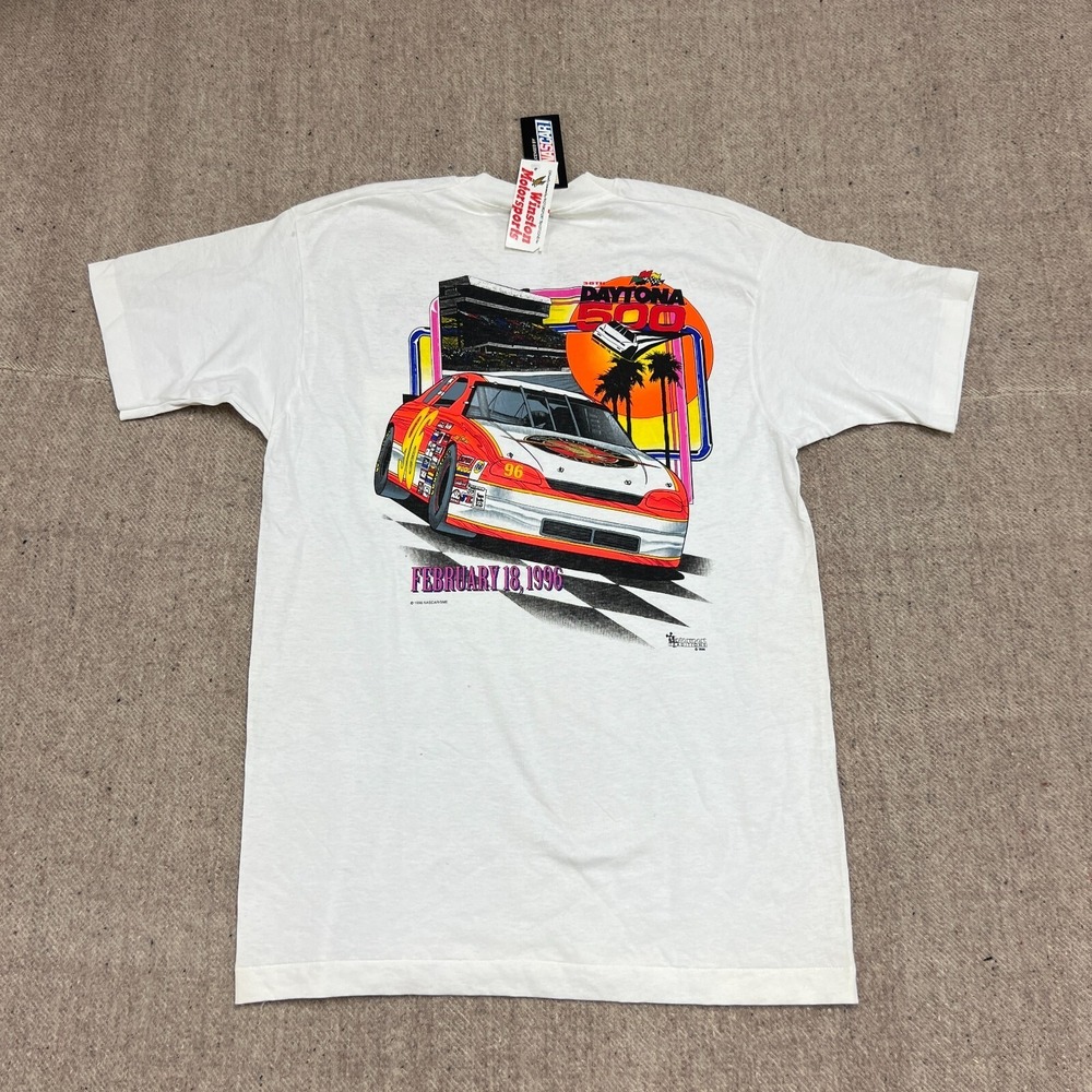 Vintage Nascar Winston Cup Shirt Mens Large White 1990s DeadStock